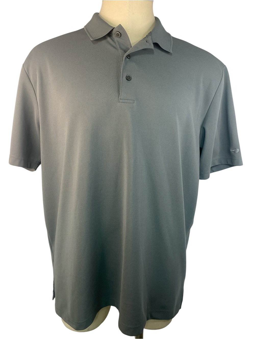 Grand Slam Short Sleeve Polo Shirt - Gray Men’s XXL